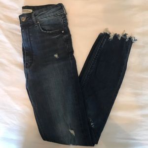 High waisted Zara denim jeans